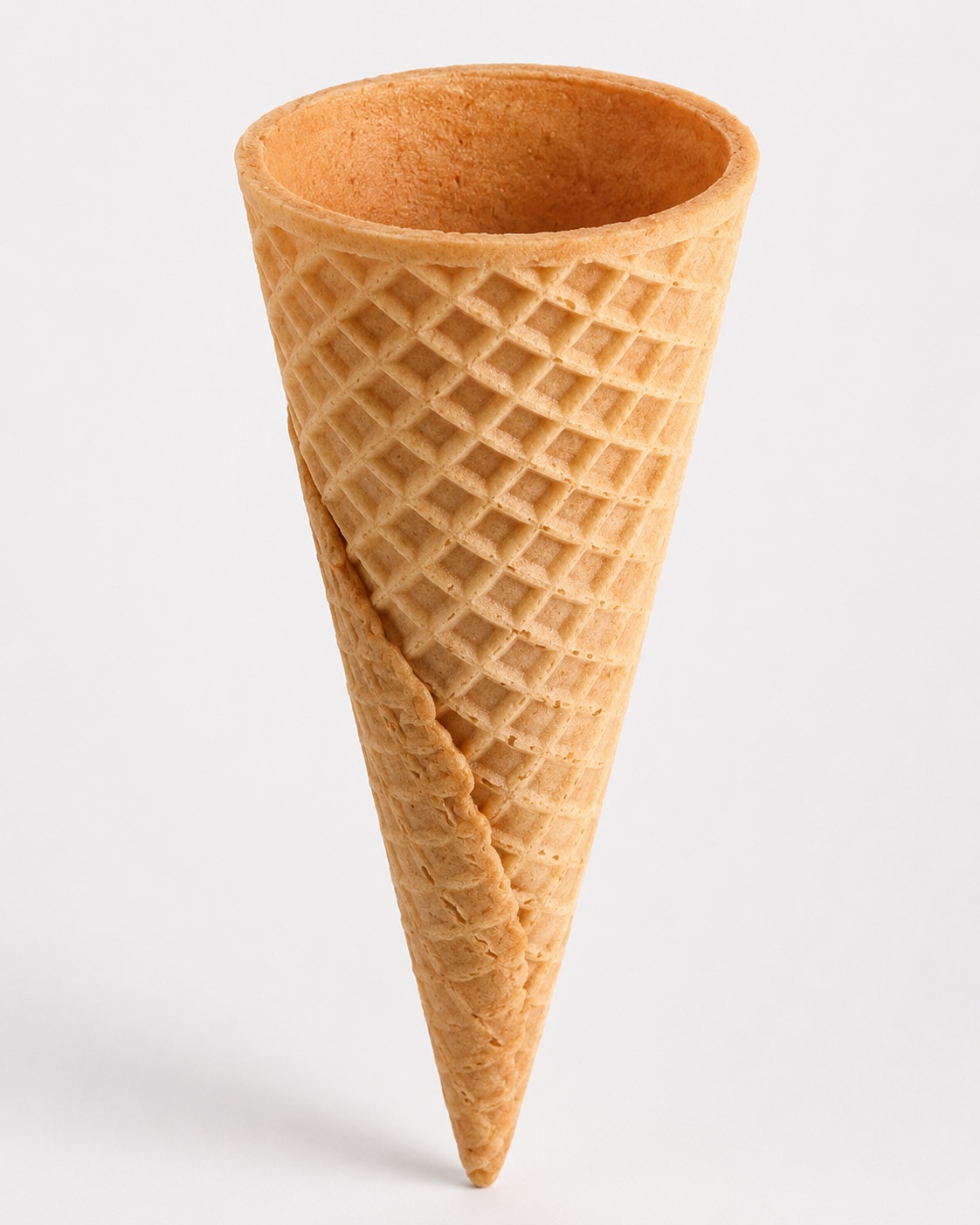 Flat top waffle cones